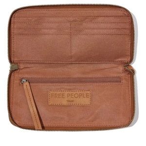 Free People Distressed vegan wallet